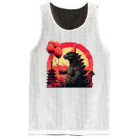 Kaiju Birthday Party Japan Monster Movie Bday Mesh Reversible Basketball Jersey Tank