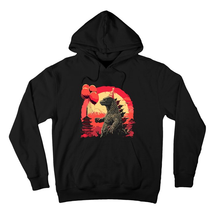 Kaiju Birthday Party Japan Monster Movie Bday Decorations Hoodie