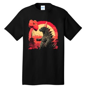 Kaiju Birthday Party Japan Monster Movie Bday Decorations Tall T-Shirt