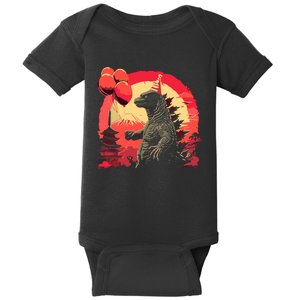 Kaiju Birthday Party Japan Monster Movie Bday Decorations Baby Bodysuit