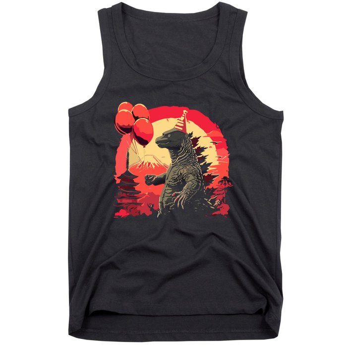 Kaiju Birthday Party Japan Monster Movie Bday Decorations Tank Top