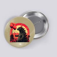 Kaiju Birthday Party Japan Monster Movie Bday Decorations Button