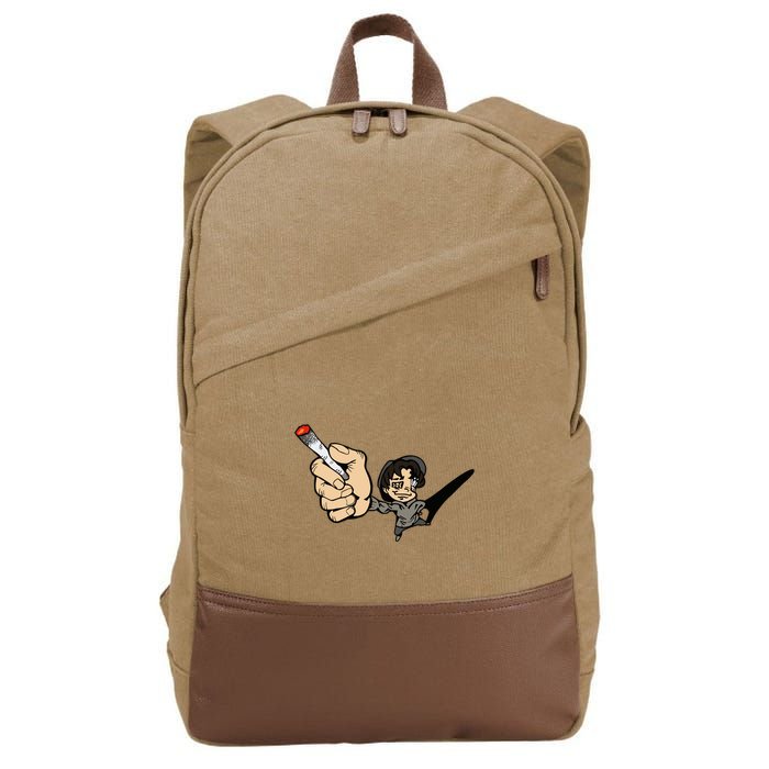 K.I.L.L B.I.L.L Rav Left Handed Cigarette Cotton Canvas Backpack