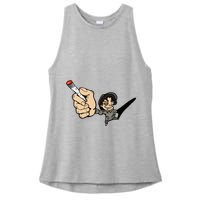 K.I.L.L B.I.L.L Rav Left Handed Cigarette Ladies PosiCharge Tri-Blend Wicking Tank