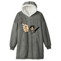 K.I.L.L B.I.L.L Rav Left Handed Cigarette Hooded Wearable Blanket