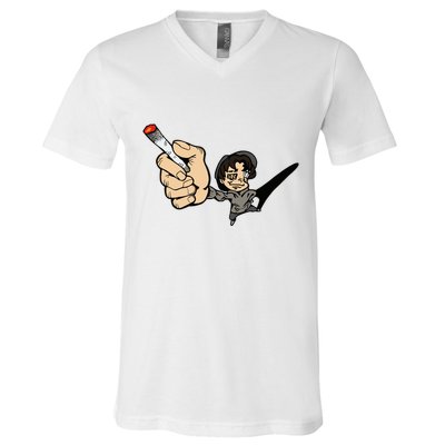 K.I.L.L B.I.L.L Rav Left Handed Cigarette V-Neck T-Shirt