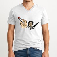 K.I.L.L B.I.L.L Rav Left Handed Cigarette V-Neck T-Shirt