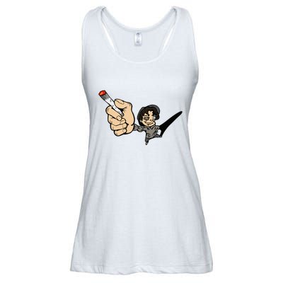 K.I.L.L B.I.L.L Rav Left Handed Cigarette Ladies Essential Flowy Tank
