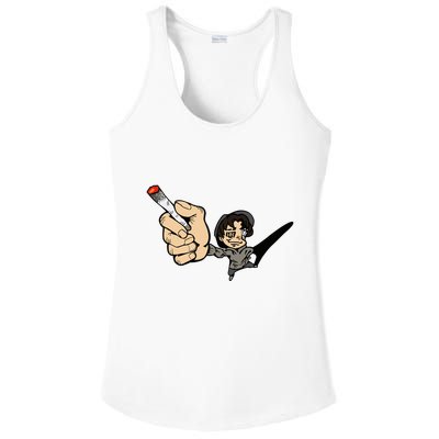 K.I.L.L B.I.L.L Rav Left Handed Cigarette Ladies PosiCharge Competitor Racerback Tank