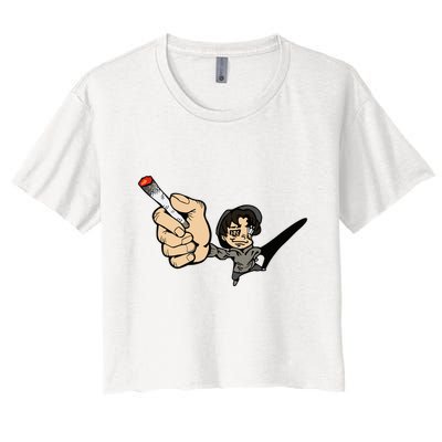 K.I.L.L B.I.L.L Rav Left Handed Cigarette Crop Top