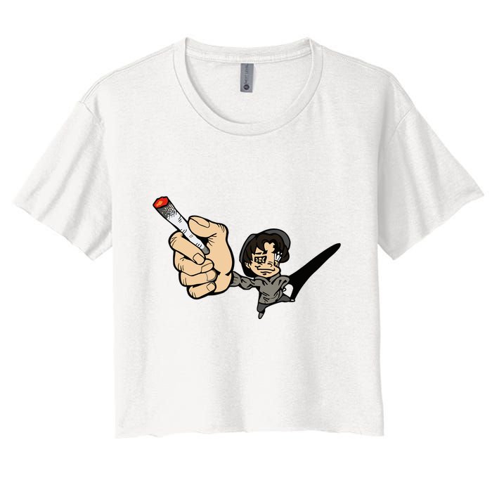K.I.L.L B.I.L.L Rav Left Handed Cigarette Crop Top