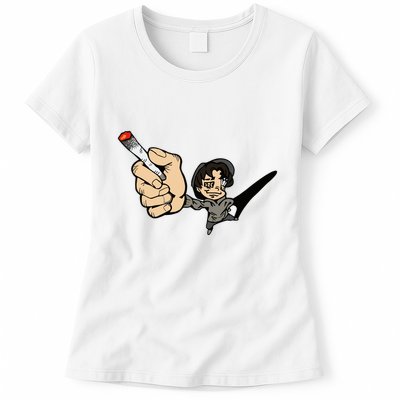 K.I.L.L B.I.L.L Rav Left Handed Cigarette Womens T-Shirt