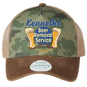 Kenneth's Beer Removal Service Funny Party Ing Cute Gift Legacy Tie Dye Trucker Hat