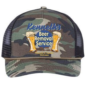 Kenneth's Beer Removal Service Funny Party Ing Cute Gift Retro Rope Trucker Hat Cap