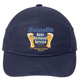 Kenneth's Beer Removal Service Funny Party Ing Cute Gift 7-Panel Snapback Hat