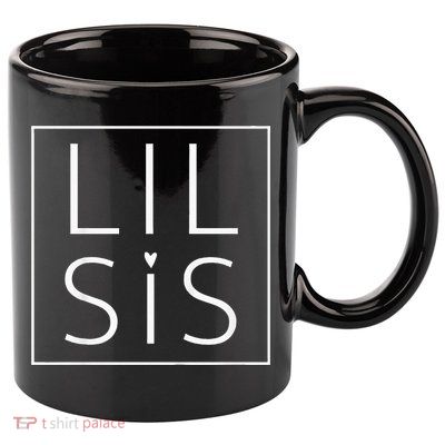 Kids Big Sis Lil Sis Big Sister Little Sister Matching 11oz C Handle Ceramic Mug