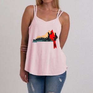 Kentucky Bluegrass State Cardinal Bird Horse Farm Pride Women's Strappy Tank