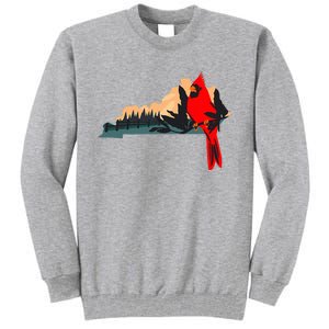 Kentucky Bluegrass State Cardinal Bird Horse Farm Pride Tall Sweatshirt