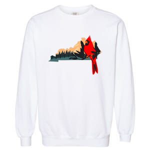 Kentucky Bluegrass State Cardinal Bird Horse Farm Pride Garment-Dyed Sweatshirt