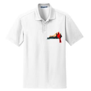 Kentucky Bluegrass State Cardinal Bird Horse Farm Pride Dry Zone Grid Polo