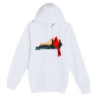 Kentucky Bluegrass State Cardinal Bird Horse Farm Pride Premium Pullover Hoodie