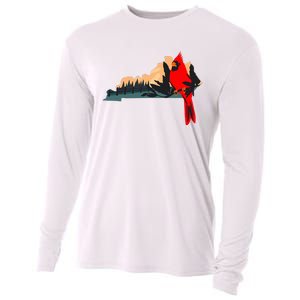 Kentucky Bluegrass State Cardinal Bird Horse Farm Pride Cooling Performance Long Sleeve Crew