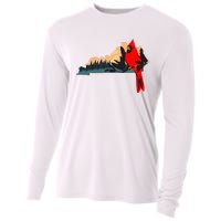 Kentucky Bluegrass State Cardinal Bird Horse Farm Pride Cooling Performance Long Sleeve Crew