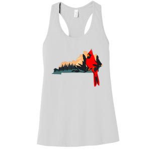 Kentucky Bluegrass State Cardinal Bird Horse Farm Pride Women's Racerback Tank