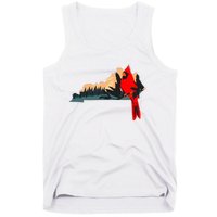 Kentucky Bluegrass State Cardinal Bird Horse Farm Pride Tank Top