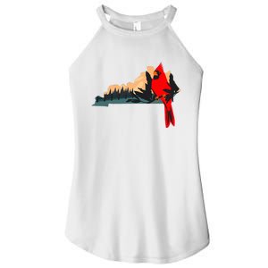 Kentucky Bluegrass State Cardinal Bird Horse Farm Pride Women's Perfect Tri Rocker Tank