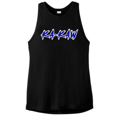 Kakaw B.A.T.T.L.E.H.A.W.K.S St. Louis Football Tailgate Ladies PosiCharge Tri-Blend Wicking Tank