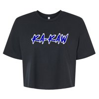 Kakaw B.A.T.T.L.E.H.A.W.K.S St. Louis Football Tailgate Bella+Canvas Jersey Crop Tee