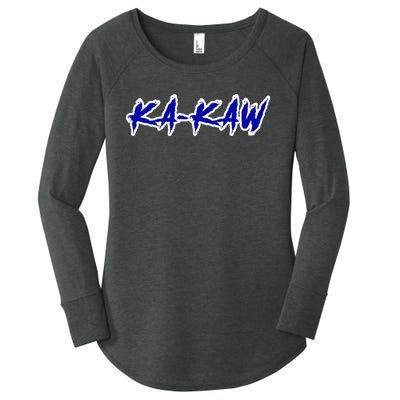 Kakaw B.A.T.T.L.E.H.A.W.K.S St. Louis Football Tailgate Women's Perfect Tri Tunic Long Sleeve Shirt