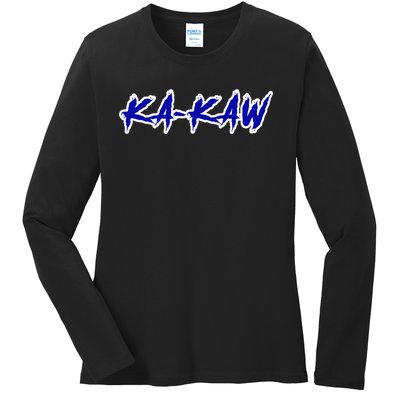 Kakaw B.A.T.T.L.E.H.A.W.K.S St. Louis Football Tailgate Ladies Long Sleeve Shirt