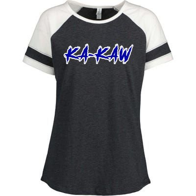 Kakaw B.A.T.T.L.E.H.A.W.K.S St. Louis Football Tailgate Enza Ladies Jersey Colorblock Tee