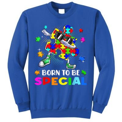 kid Born Special Dabbing Puzzle boy Autism Awareness Sweatshirt
