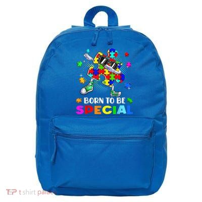 kid Born Special Dabbing Puzzle boy Autism Awareness 16 in Basic Backpack