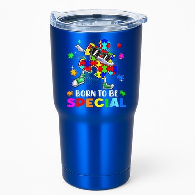 kid Born Special Dabbing Puzzle boy Autism Awareness Tumbler