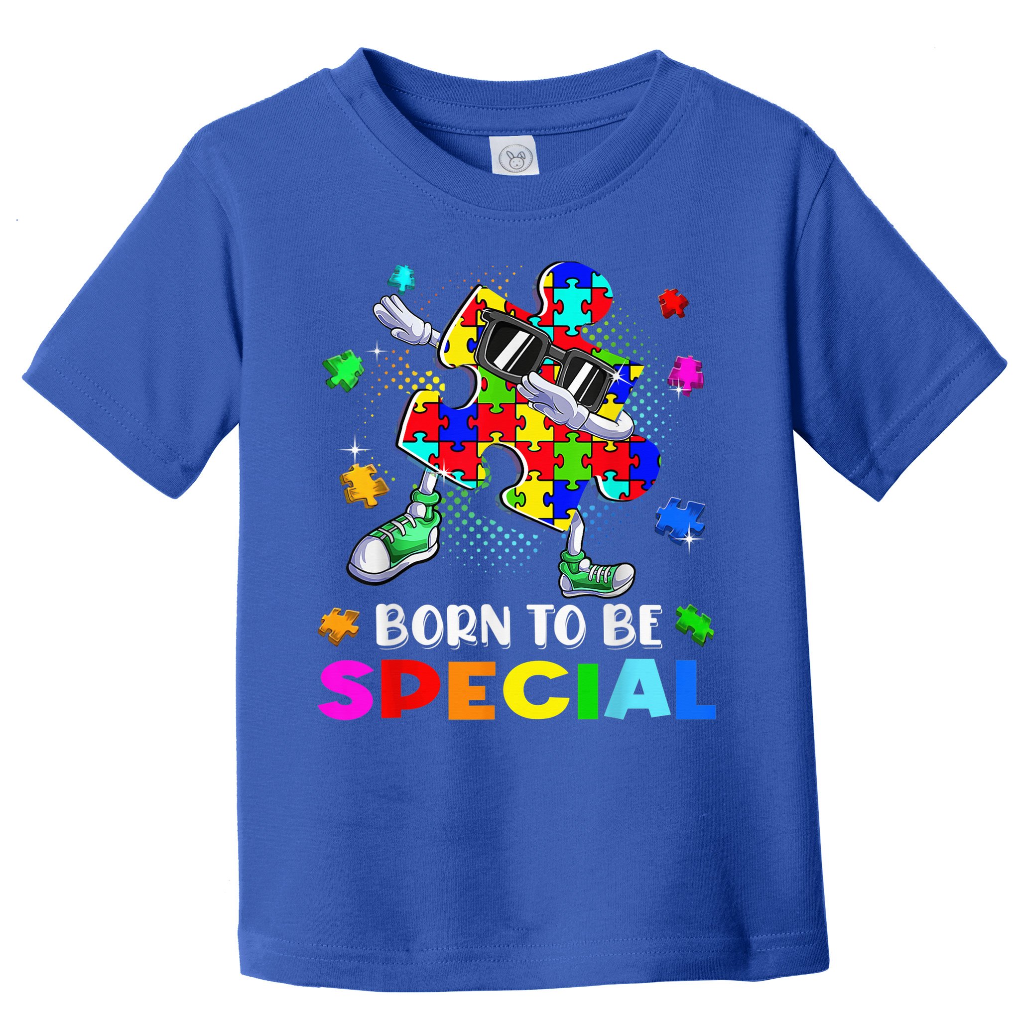 kid Born Special Dabbing Puzzle boy Autism Awareness Toddler T-Shirt