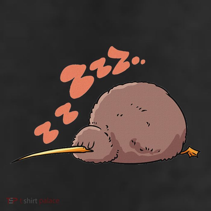 Kiwi Bird Sleeping Tired Pajama Graphic Cool Comfort Performance Bucket Hat