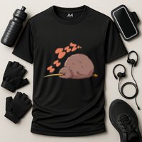 Kiwi Bird Sleeping Tired Pajama Graphic Cooling Performance Crew T-Shirt