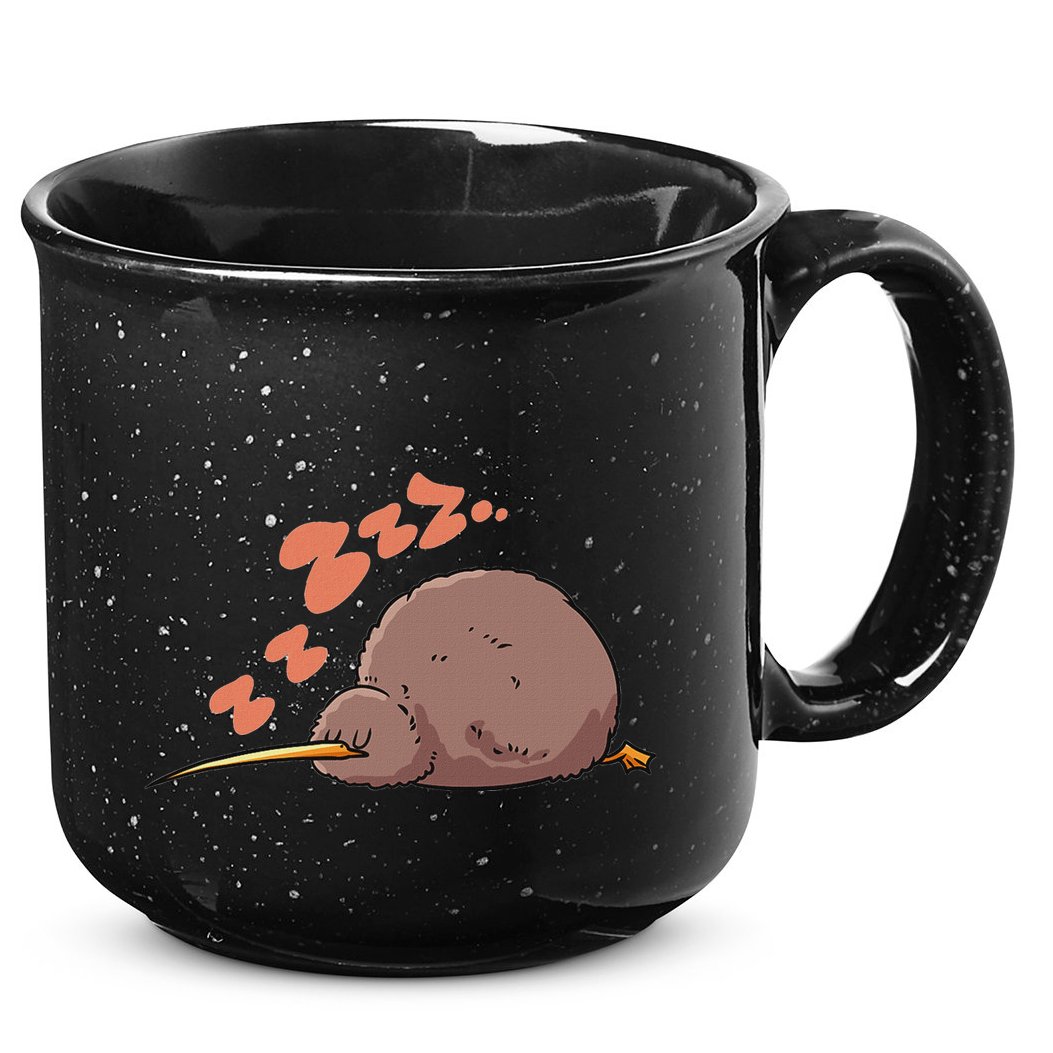 Kiwi Bird Sleeping Tired Pajama Graphic 15oz Campfire Ceramic Mug
