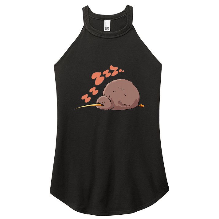 Kiwi Bird Sleeping Tired Pajama Graphic Women's Perfect Tri Rocker Tank