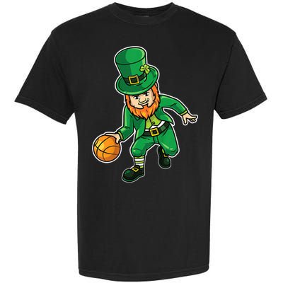 K.i.d.s Basketball St Patricks Day Shirt, Lucky Basketball Tee Garment-Dyed Heavyweight T-Shirt