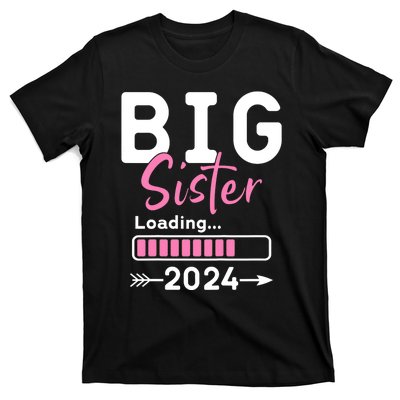 Kids Big Sister Loading 2024 Promoted To Big Sister 2024 T-Shirt