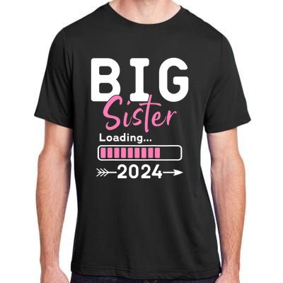 Kids Big Sister Loading 2024 Promoted To Big Sister 2024 Adult ChromaSoft Performance T-Shirt