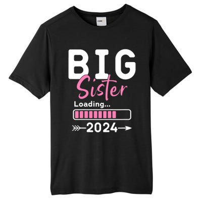 Kids Big Sister Loading 2024 Promoted To Big Sister 2024 Tall Fusion ChromaSoft Performance T-Shirt