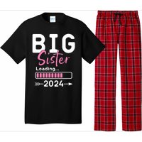 Kids Big Sister Loading 2024 Promoted To Big Sister 2024 Pajama Set