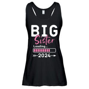 Kids Big Sister Loading 2024 Promoted To Big Sister 2024 Ladies Essential Flowy Tank