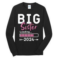 Kids Big Sister Loading 2024 Promoted To Big Sister 2024 Tall Long Sleeve T-Shirt